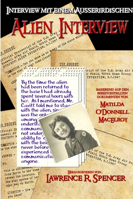 Coperta cărții 'Alien Interview - German Language Translation - Lawrence R. Spencer'