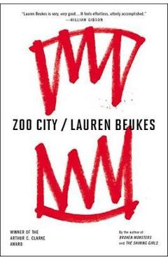 Coperta cărții 'Zoo City - Lauren Beukes'