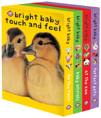 Bright Baby Touch & Feel Boxed Set: On the Farm, Baby Animals, at the Zoo and Perfect Pets - Roger Priddy