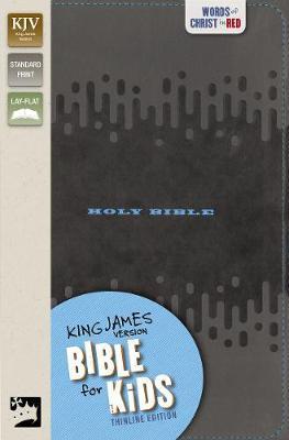 Kjv, Bible for Kids, Leathersoft, Charcoal: Thinline Edition - Thomas Nelson