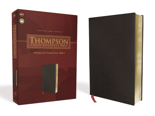 Coperta cărții 'Nkjv, Thompson Chain-Reference Bible, Bonded Leather, Black, Red Letter - Frank Charles Thompson'