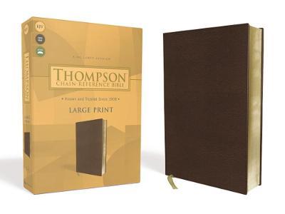 Kjv, Thompson Chain-Reference Bible, Large Print, Leathersoft, Brown, Red Letter - Frank Charles Thompson