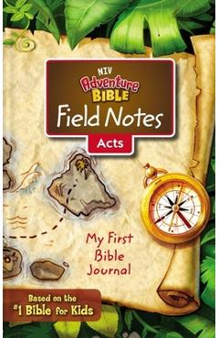 Coperta cărții 'Niv, Adventure Bible Field Notes, Acts, Paperback, Comfort Print: My First Bible Journal - Zondervan'
