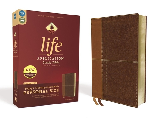 Niv, Life Application Study Bible, Third Edition, Personal Size, Leathersoft, Brown, Red Letter Edition - Zondervan