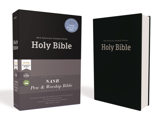 Nasb, Pew and Worship Bible, Hardcover, Black, 1995 Text, Comfort Print - Zondervan