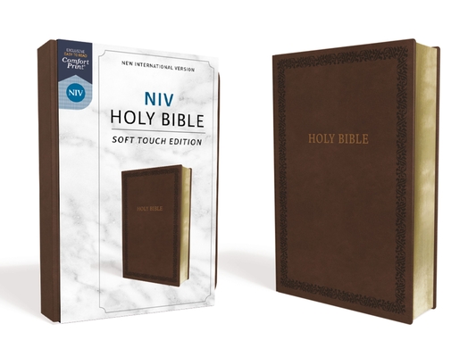 NIV, Holy Bible, Soft Touch Edition, Imitation Leather, Brown, Comfort Print - Zondervan