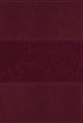 NIV Study Bible, Fully Revised Edition, Large Print, Leathersoft, Burgundy, Red Letter, Thumb Indexed, Comfort Print - Kenneth L. Barker