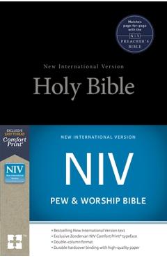 Coperta cărții 'NIV, Pew and Worship Bible, Hardcover, Black - Zondervan'