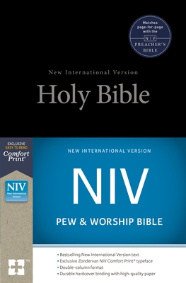 NIV, Pew and Worship Bible, Hardcover, Black - Zondervan