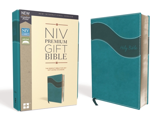 Niv, Premium Gift Bible, Leathersoft, Blue, Red Letter Edition, Indexed, Comfort Print - Zondervan