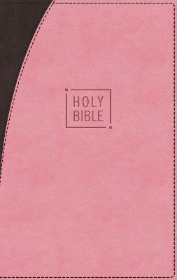 Niv, Premium Gift Bible, Leathersoft, Pink/Brown, Red Letter Edition, Indexed, Comfort Print - Zondervan