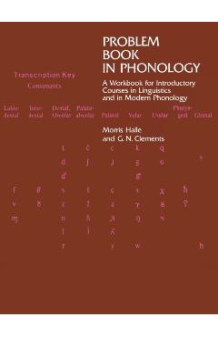 Coperta cărții 'Problem Book in Phonology: A Workbook for Introductory Courses in Linguistics and in Modern Phonology - Morris Halle'