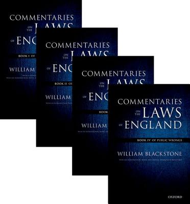 The Oxford Edition of Blackstone's: Commentaries on the Laws of England: Book I, II, III, and IV Pack - William Blackstone