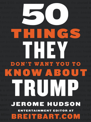 Coperta cărții '50 Things They Don't Want You to Know about Trump - Jerome Hudson'