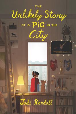 Coperta cărții 'The Unlikely Story of a Pig in the City - Jodi Kendall'