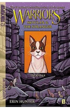 Coperta cărții 'Warriors Manga: Skyclan and the Stranger #1: The Rescue - Erin Hunter'