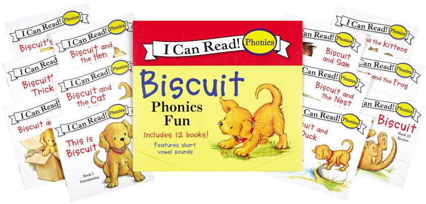 Biscuit 12-Book Phonics Fun!: Includes 12 Mini-Books Featuring Short and Long Vowel Sounds - Alyssa Satin Capucilli