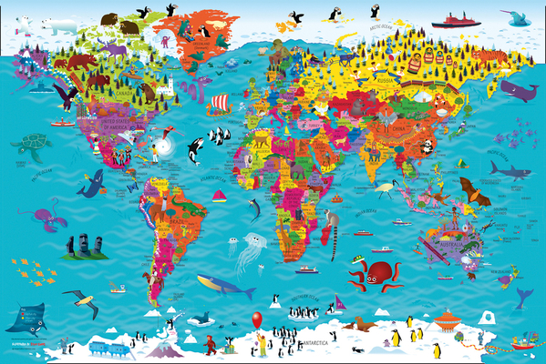 Collins Children's World Map - Collins Uk