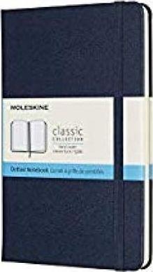 Moleskine Notebook, Medium, Dotted, Sapphire Blue, Hard Cover (4.5 X 7) - Moleskine