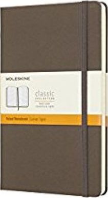 Moleskine Classic Notebook, Large, Ruled, Brown Earth, Hard Cover (5 X 8.25) - Moleskine