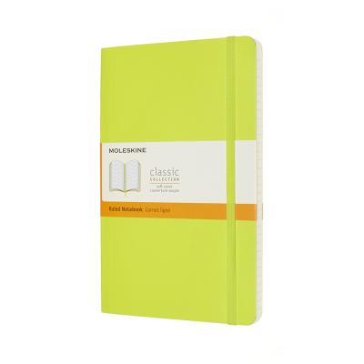 Moleskine Classic Notebook, Large, Ruled, Lemon Green, Soft Cover (5 X 8.25) - Moleskine