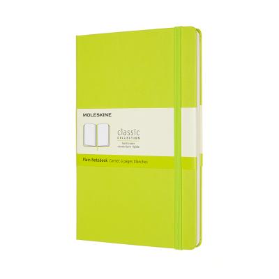 Moleskine Classic Notebook, Large, Plain, Lemon Green, Hard Cover (5 X 8.25) - Moleskine
