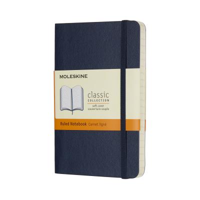 Moleskine Classic Notebook, Pocket, Ruled, Sapphire Blue, Soft Cover (3.5 X 5.5) - Moleskine