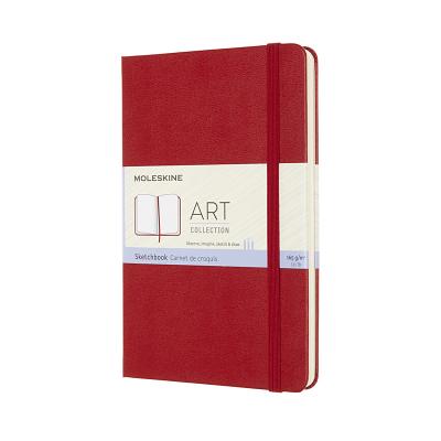 Moleskine Art Sketchbook, Medium, Scarlet Red (4.5 X 7) - Moleskine