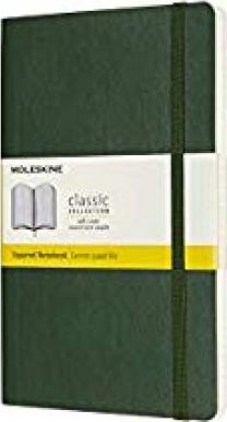 Moleskine Notebook, Large, Squared, Myrtle Green, Soft Cover (5 X 8.25) - Moleskine