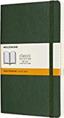 Moleskine Notebook, Large, Ruled, Myrtle Green, Soft Cover (5 X 8.25) - Moleskine