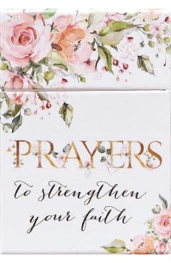Coperta cărții 'Boxes of Blessings Prayers to Strengthen Your Faith - Christian Art Gifts'