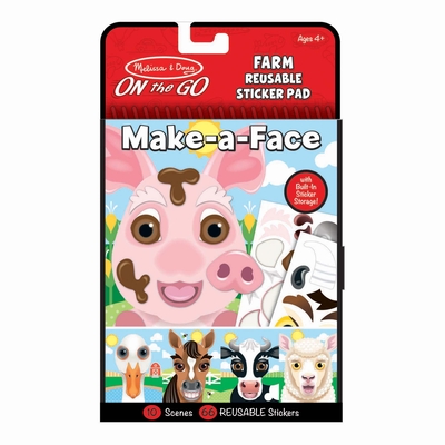Make-A-Face Farm Reusable Sticker Pad - Melissa & Doug