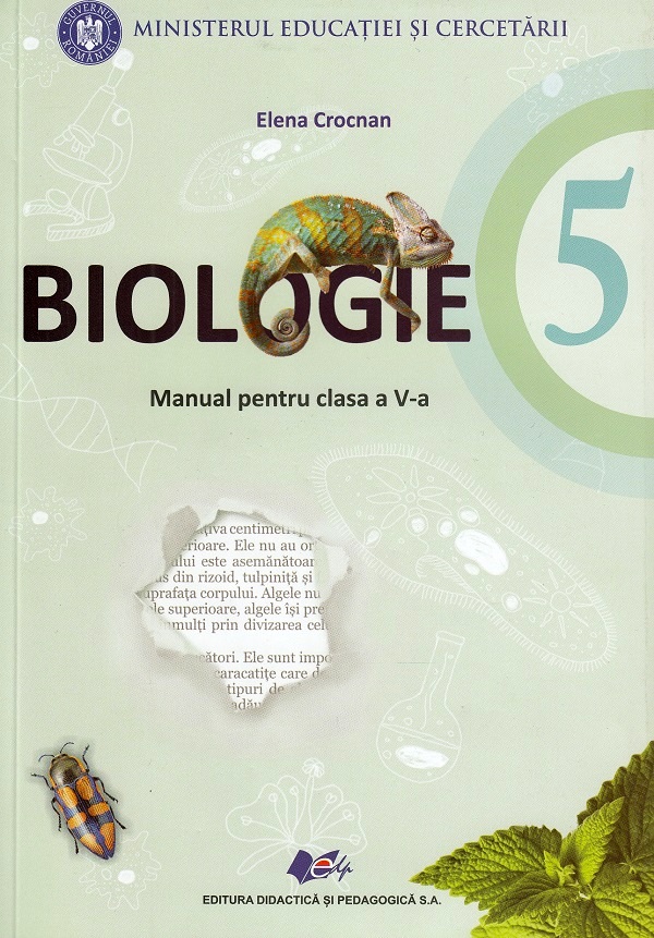 Biologie - Clasa 5 - Manual + CD - Elena Crocnan