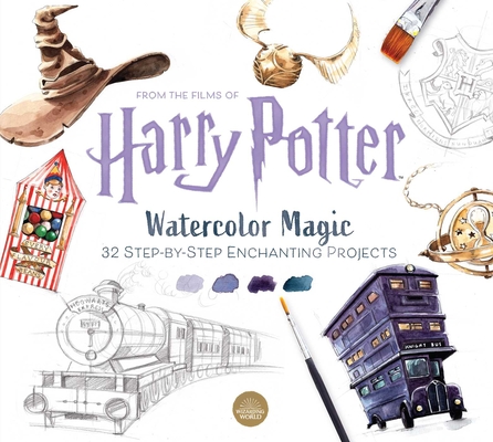 Harry Potter Watercolor Magic: 32 Step-By-Step Enchanting Projects (Harry Potter Crafts, Gifts for Harry Potter Fans) - Tugce Audoire