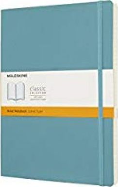 Moleskine Classic Notebook, Extra Large, Ruled, Blue Reef, Soft Cover (7.5 X 9.75) - Moleskine
