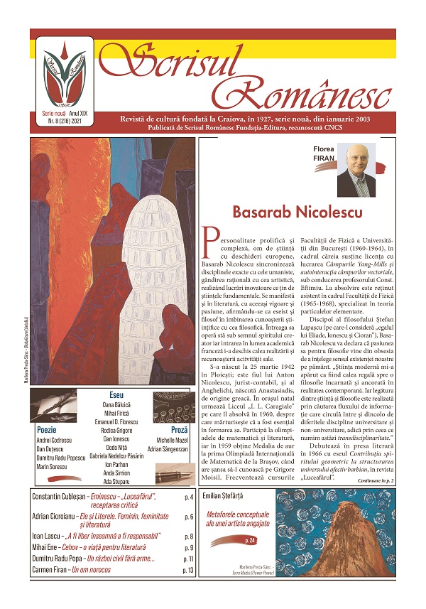 Revista Scrisul Romanesc Nr.8 din 2021