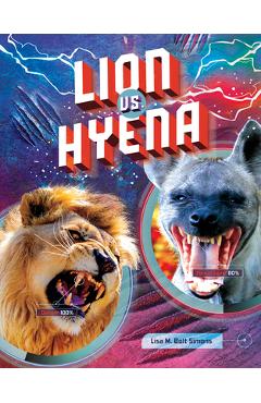 Coperta cărții 'Lion vs. Hyena - Lisa M. Bolt Simons'