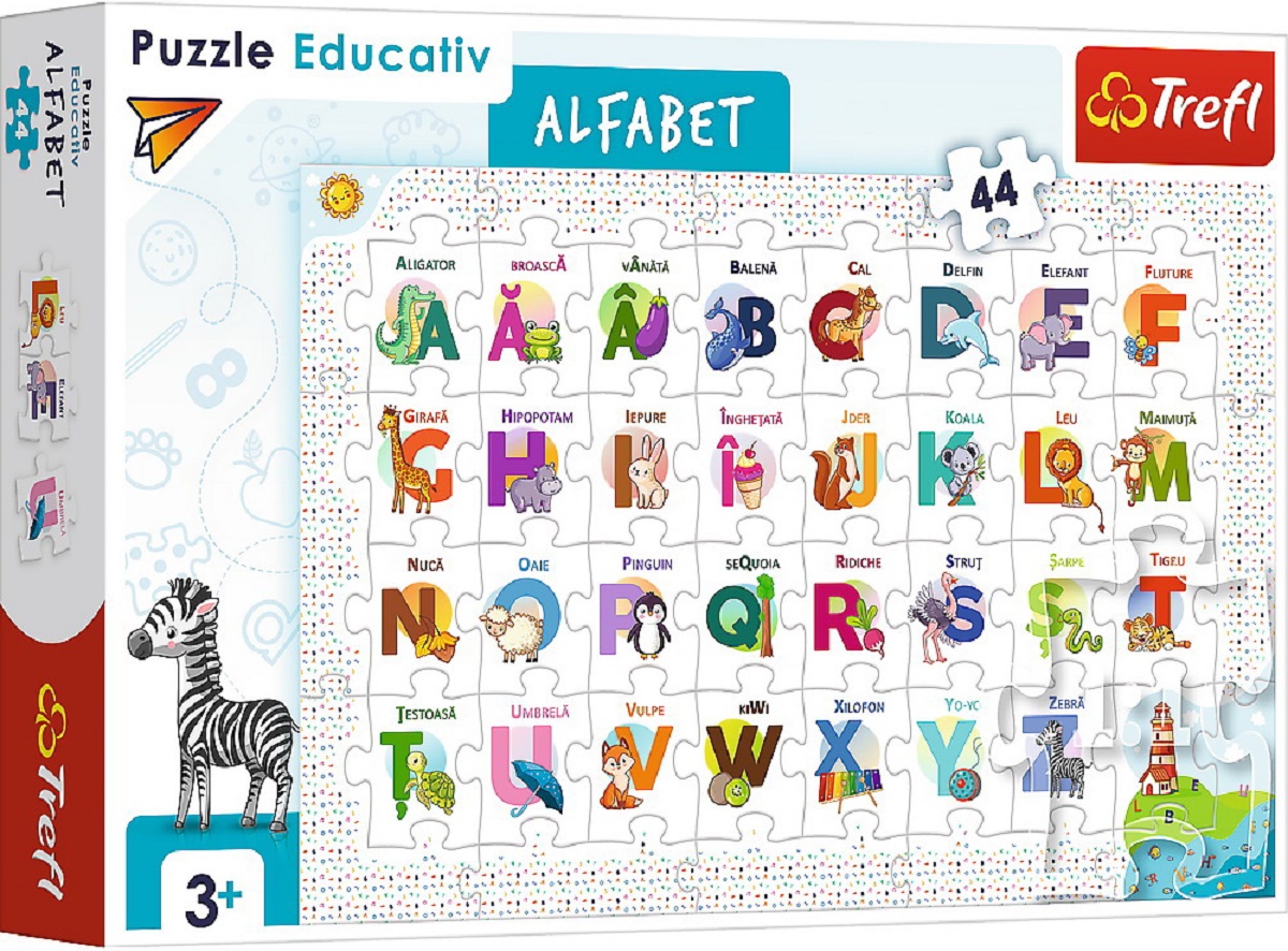 Puzzle educativ: Alfabetul