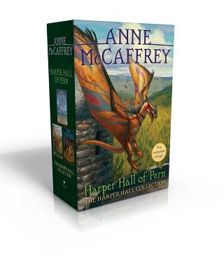 Coperta cărții 'The Harper Hall Collection: Dragonsong; Dragonsinger; Dragondrums - Anne Mccaffrey'