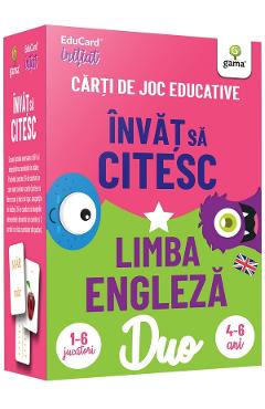 Poza produsului Invat sa citesc. Limba engleza. Carti de joc educative