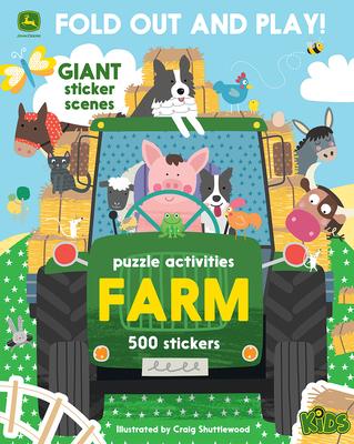 Farm: 500 Stickers and Puzzle Activities: Fold Out and Play! - Cottage Door Press