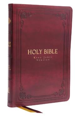 Kjv, Thinline Bible, Large Print, Vintage Series, Leathersoft, Burgundy, Red Letter, Comfort Print: Holy Bible, King James Version - Thomas Nelson