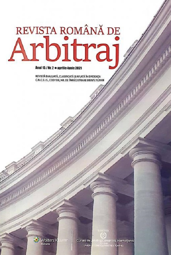 Revista romana de arbitraj Nr.2 aprilie-iunie 2021