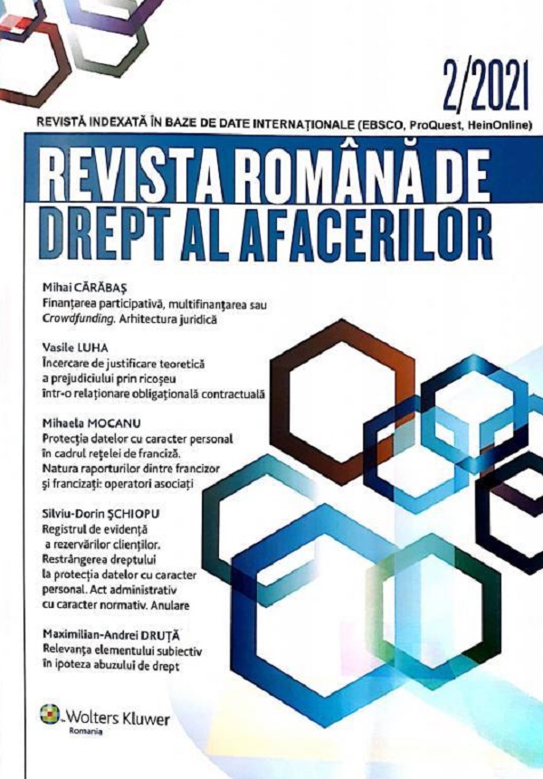 Revista romana de drept al afacerilor 2/2021
