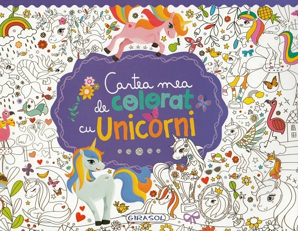 Cartea mea de colorat cu unicorni