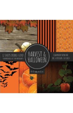 Harvest & Halloween Scrapbook Paper Pad 8x8 Scrapbooking Kit for Papercrafts, Cardmaking, Printmaking, DIY Crafts, Orange Holiday Themed, Designs, Bor - Crafty As Ever