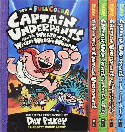 The Captain Underpants Colossal Color Collection (Captain Underpants #1-5 Boxed Set) - Dav Pilkey