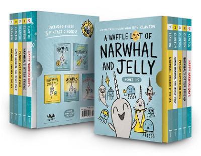 A Waffle Lot of Narwhal and Jelly (Hardcover Books 1-5) - Ben Clanton