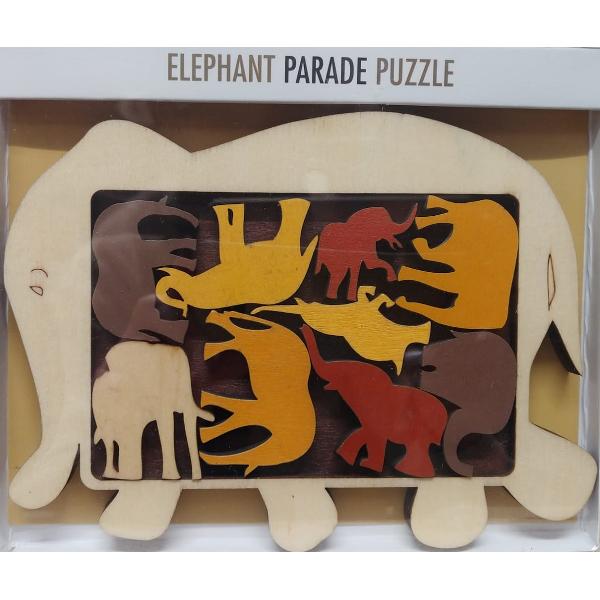 Puzzle logic cu animale. Constantin's: Elephant Parade. Parada elefantilor