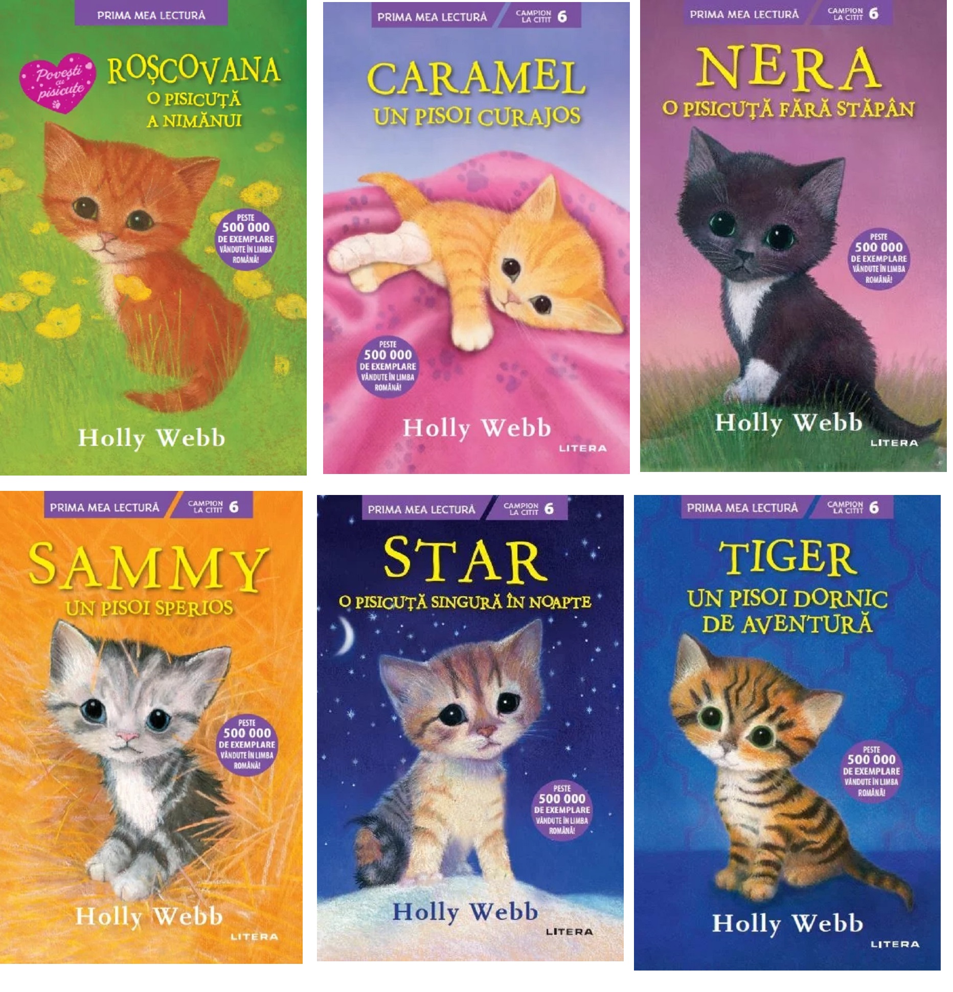 Pachet Prima mea lectura: 6 povesti cu pisicute - Holly Webb